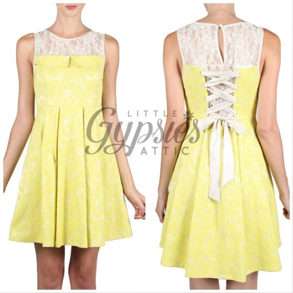 Ryu Lolita Lace & Jacquard Mini Dress - Picture 7 of 11